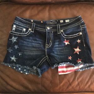 Miss Me USA Signature Denim Shorts